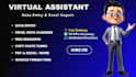 do expert excel data entry, copy paste and web research