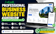 create professional business website with lead form and whatsapp integration