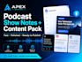 write podcast show notes with timestamps and promo copy