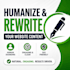 humanize and rewrite your website content