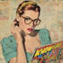 draw comic cover with vintage retro style