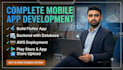 build your flutter app with backend, AWS deployment ,app store play store upload