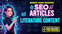 write SEO educational articles and literature content