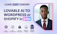 convert lovable ai website to wordpress lovable to shopify with full setup