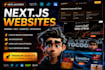 website development, animated websites, frontend nextjs