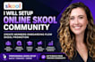 setup online skool community create members onboarding flow skool promotion