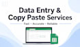 do fast and accurate data entry and copy paste tasks