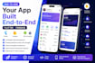 develop a full flutter mobile app with firebase backend