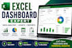 professional excel spreadsheets, dashboards, and charts