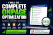 do complete onpage optimization