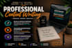 write professional blogs, articles, captions, descriptions and emails