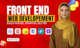 build a responsive modern frontend website using HTML CSS javascript react