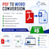 convert PDF to word accurately and fast
