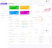 design a responsive dashboard UI UX in light and dark mode