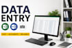 do better data entry and fast typer