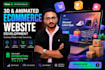 build animated website with premium UI UX and 3d effects