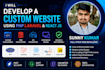 develop a custom website using PHP laravel and react js