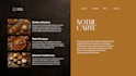 design a modern restaurant menu