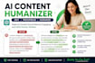 humanize, edit, and proofread ai generated content