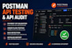 audit and test your ecommerce API with postman