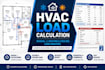 do hvac load calculation, manual j, heating and cooling load analysis
