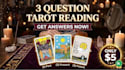 answer 3 specific tarot card reading questions accurately