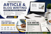write SEO friendly blog posts and articles