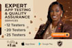 provide 12 testers or 20 testers for google play console closed testing