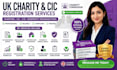 do UK charity registration, cic and cio setup, charity commission application