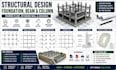 design foundation beam and column layout framing plans retaining wall gradings
