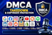 submit dmca takedown notice to remove copyright infringement content