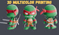 design multicolor paint slice 3d model stl to 3mf bambu prusa 3d print in 24h