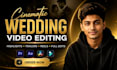 do cinematic wedding video editing, wedding highlight, trailer teasers and reels