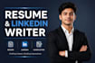 write your resume and linkedin profile