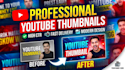 make modern and engaging youtube thumbnail designs