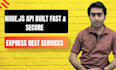 develop a secure node js express rest API backend