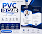 create professional pvc id card design ready for print