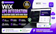 build wix API integration and custom code using wix velo, third party payment