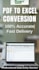 convert accurate data entry, PDF to word, excel in 24hrs