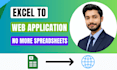 convert excel file to dynamic web app using laravel and php