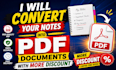turn handwritten notes into digital documents