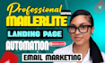 setup mailerlite automation mailerlite campaign setup mailerlite landing page