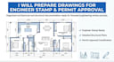 drawings for engineer stamp and permit approval
