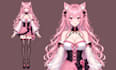 draw anime vtuber model, vtuber art illustration, 2d vtuber model rig ready