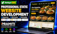 build a static brochure website for your restaurant