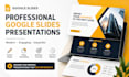 design professional google slides presentations and pitch decks