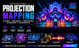 create projection mapping, vj loops stage visual, led wall, 3d animation