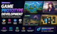 create a game prototype in python, renpy, godot, or unity