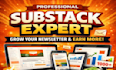manage substack  newsletter design, setup substack account, manage substack post