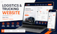 logistics website, dispatch, trucking, cargo and freight broker website